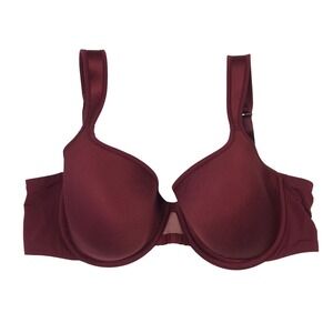ThirdLove 24/7 Classic T-Shirt Bra Burgundy Wine Underwire Memory Foam 32E